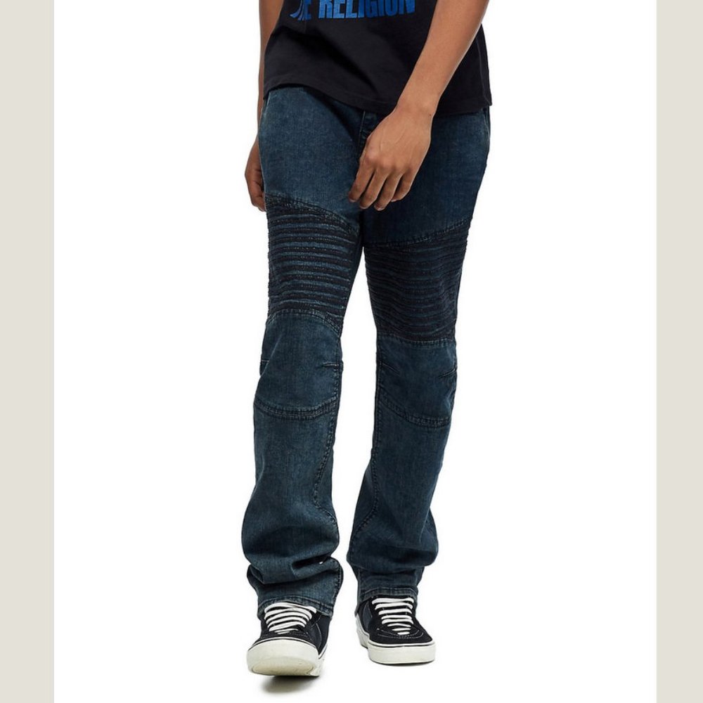 True religion Mens Jean GENO MOTO Size 34 NWT